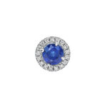 Tiffany Soleste earring platinum diamond sapphire (single)