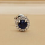 Tiffany Soleste earring platinum diamond sapphire (single) - Image 2