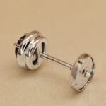 Tiffany Soleste earring platinum diamond sapphire (single) - Image 8
