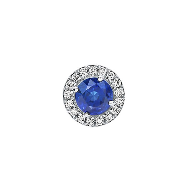 105428 Tiffany Soleste earring platinum diamond sapphire (single) - Image 1