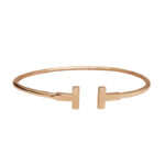 Tiffany T Narrow Wire Bracelet 18k rose gold, 18