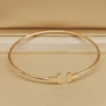 Tiffany T Narrow Wire Bracelet 18k rose gold, 18 - Image 3