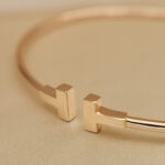 Tiffany T Narrow Wire Bracelet 18k rose gold, 18 - Image 10