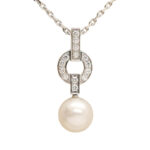 Cartier Himalia necklace 18k white gold, pearl, diamond