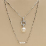 Cartier Himalia necklace 18k white gold, pearl, diamond - Image 4