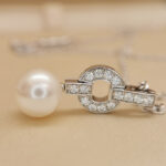 Cartier Himalia necklace 18k white gold, pearl, diamond - Image 7