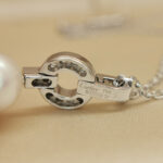 Cartier Himalia necklace 18k white gold, pearl, diamond - Image 8