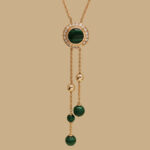 Piaget Possession pendant 18k rose gold diamond malachite - Image 2