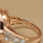 Bvlgari Parentesi ring 18k rose gold, Amethyst, diamond, 50 - Image 7