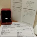 Cartier Destinée engagement ring platinum diamond 1.34 ct, 49 - Image 10