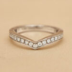 Chaumet Josephine Aigrette ring platinum diamond v-shaped, 47 - Image 7