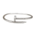 Cartier Juste un Clou 18k white gold, diamond, wide, 15