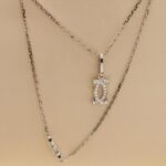 Cartier 2C necklace 18k white gold diamond - Image 4