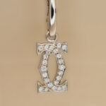 Cartier 2C necklace 18k white gold diamond - Image 10