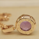 Bvlgari Parentesi Palin necklace 18k rose gold amethyst diam - Image 3