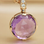 Bvlgari Parentesi Palin necklace 18k rose gold amethyst diam - Image 7