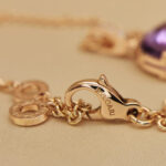 Bvlgari Parentesi Palin necklace 18k rose gold amethyst diam - Image 9