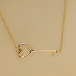 Tiffany & Co. key necklace 18k yellow gold horizontal key - Image 2