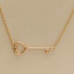 Tiffany & Co. key necklace 18k yellow gold horizontal key - Image 3