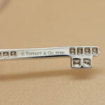 Tiffany & Co. Key pendant platinum medium, diamond - Image 6