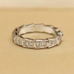Bvlgari Serpenti ring 18k white gold, diamond, 50 - Image 2