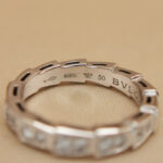 Bvlgari Serpenti ring 18k white gold, diamond, 50 - Image 8