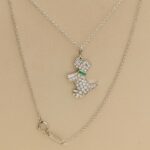 Tiffany & Co. dog pendant platinum diamond emerald - Image 3