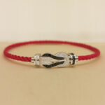 Fred Chance Infinie bracelet 18k white gold, med, diam,red,17 - Image 2