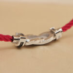 Fred Chance Infinie bracelet 18k white gold, med, diam,red,17 - Image 6