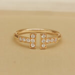 Tiffany & Co. T ring 18k rose gold, diamond, 10 - Image 9