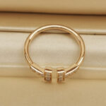 Tiffany & Co. T ring 18k rose gold, diamond, 10 - Image 3