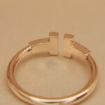Tiffany & Co. T ring 18k rose gold, diamond, 10 - Image 8