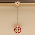 Dior Rose des Vents earring rose gold ceramic diamond(single) - Image 2