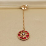 Dior Rose des Vents earring rose gold ceramic diamond(single) - Image 3