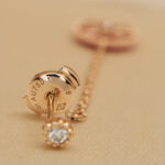Dior Rose des Vents earring rose gold ceramic diamond(single) - Image 8