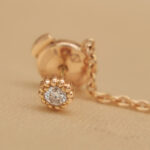 Dior Rose des Vents earring rose gold ceramic diamond(single) - Image 10