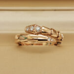 Bvlgari Serpenti ring 18k rose gold, diamond, M - Image 3