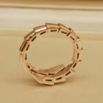 Bvlgari Serpenti ring 18k rose gold, diamond, M - Image 5
