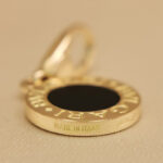 Bvlgari Bvlgari 18k yellow gold pendant black agate(no chain) - Image 8
