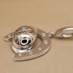 Piaget Baseball Hat Horseshoe pendant white gld dia(no chain) - Image 6
