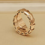 Bvlgari Serpenti ring 18k rose gold, diamond, Medium - Image 5