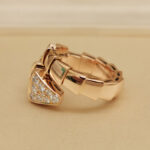 Bvlgari Serpenti ring 18k rose gold, diamond, Medium - Image 6