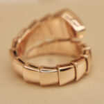 Bvlgari Serpenti ring 18k rose gold, diamond, Medium - Image 10