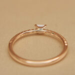 Cartier Etincelle ring 18k rose gold, emerald cut diamond, 48 - Image 9