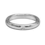 Harry Winston HW Wedding ring Platinum med single diamond, 49