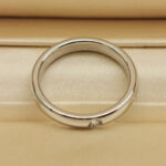 Harry Winston HW Wedding ring Platinum med single diamond, 49 - Image 7