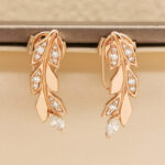 Tiffany & Co. earrings 18k rose gold, diamond - Image 2