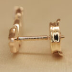 Tiffany & Co. earrings 18k rose gold, diamond - Image 9