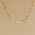 Tiffany & Co. T Smile bracelet 18k rose gold, diamond - Image 9