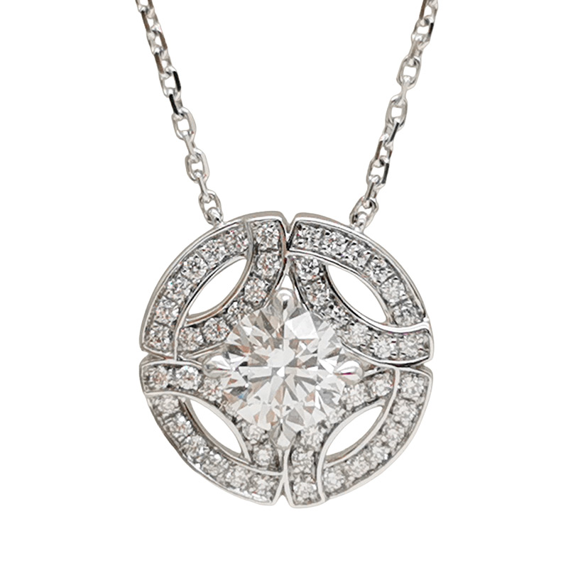 105524 Cartier Galanterie de Cartier necklace 18k white gold diamond - Image 1